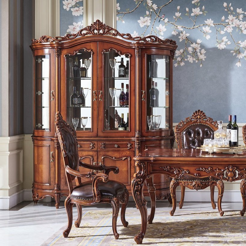 Armand Half Round French Display Cabinet