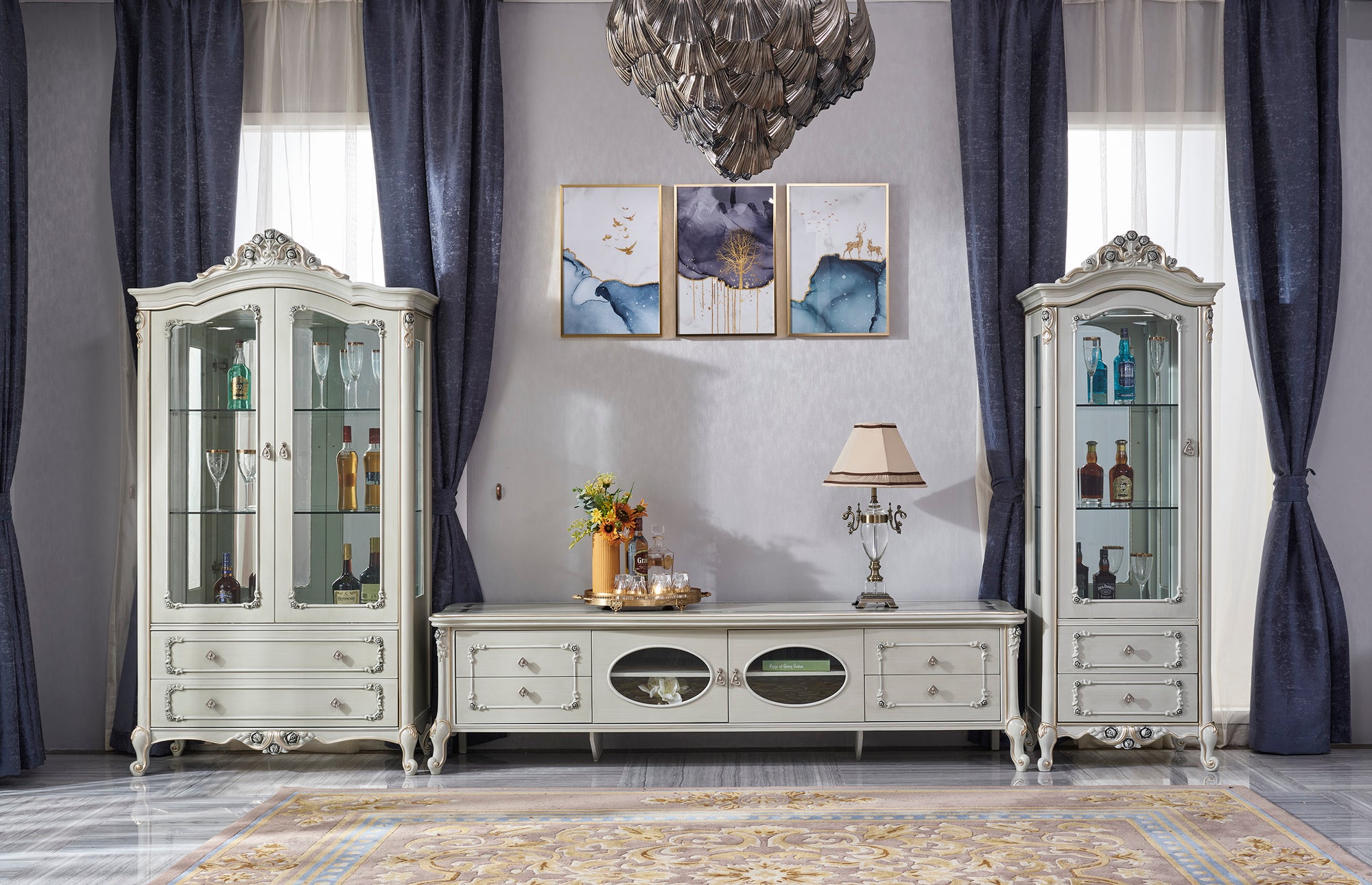 Gabrielle Two Door Display Cabinet