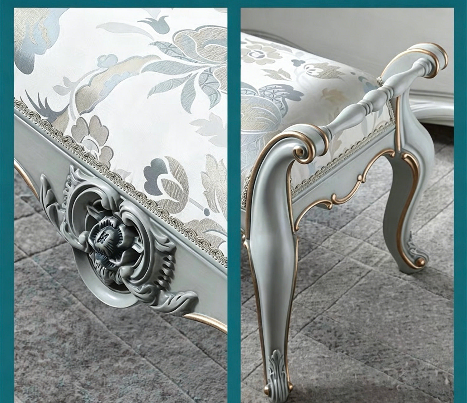 Chantal French Ottoman