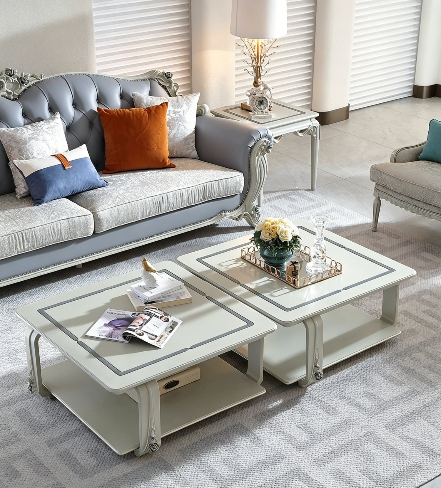 Lunaria French Coffee Table Set