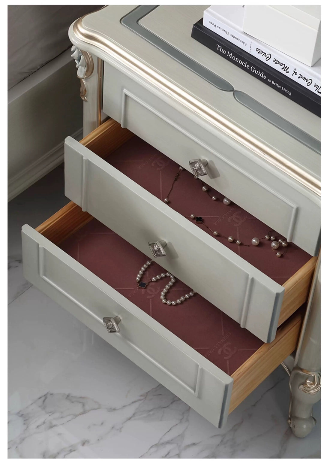 Estelle French Bedside Table