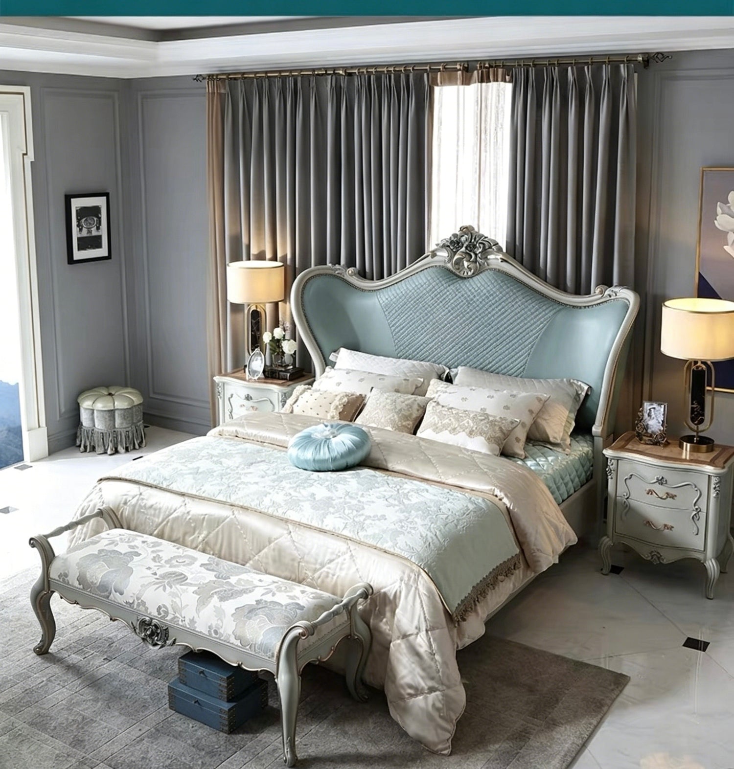 Chantal French Ottoman
