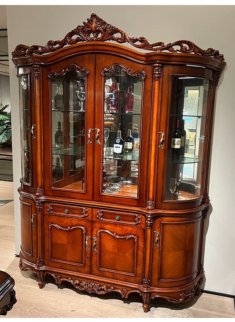 Armand Half Round French Display Cabinet