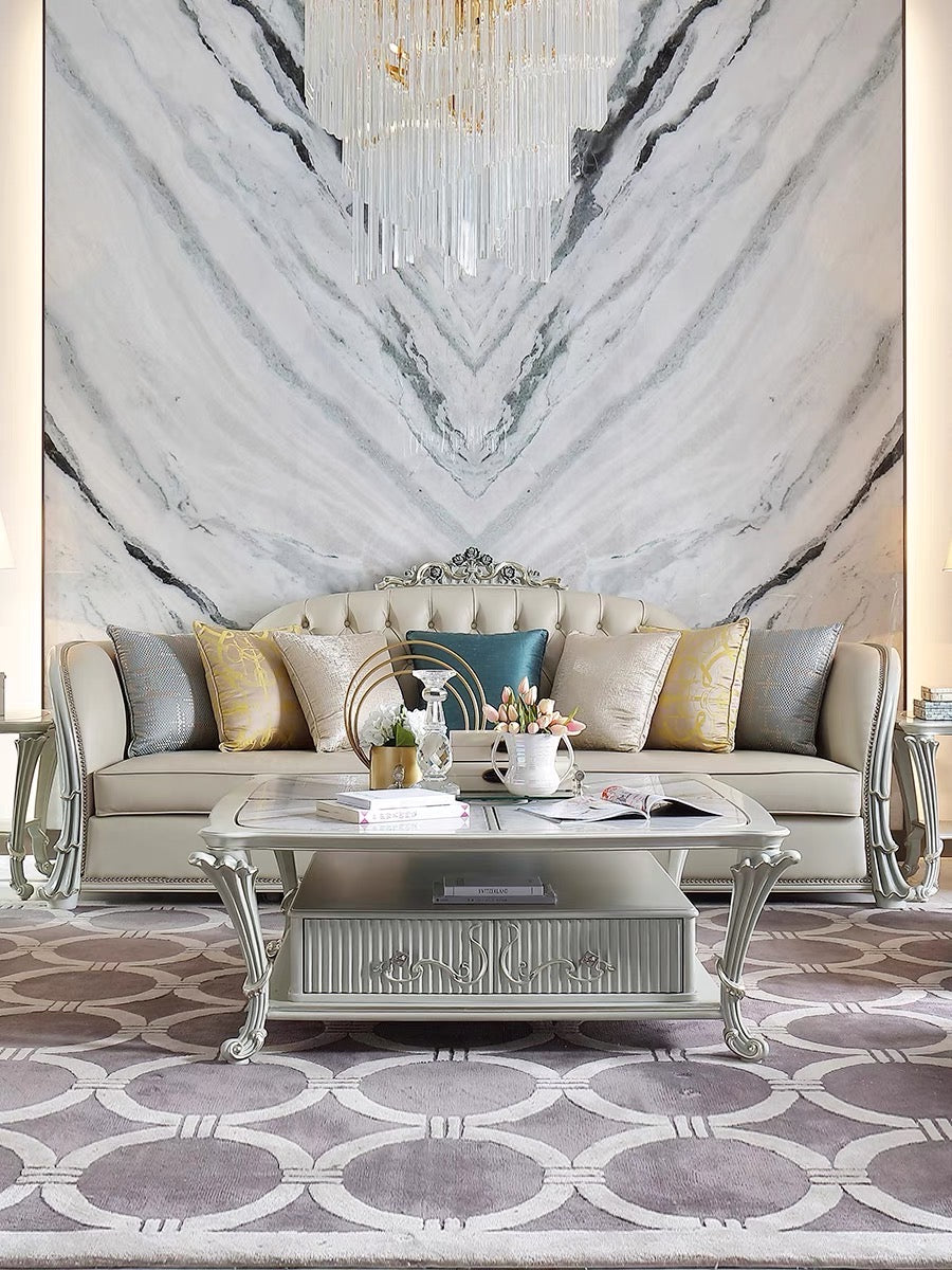Antoinette French Marble Coffee Table