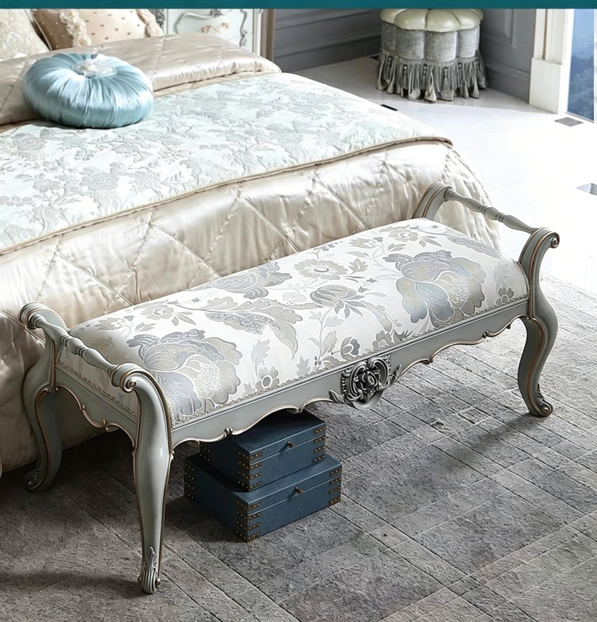 Chantal French Ottoman