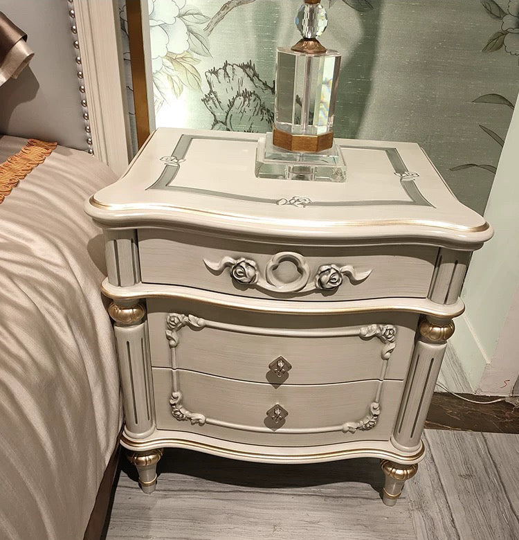 Gabrielle French Bedside Table