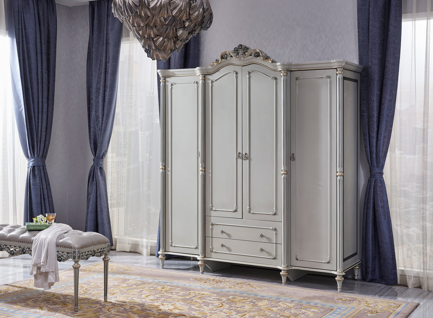 Rosaline French Wardrobe Cabinet