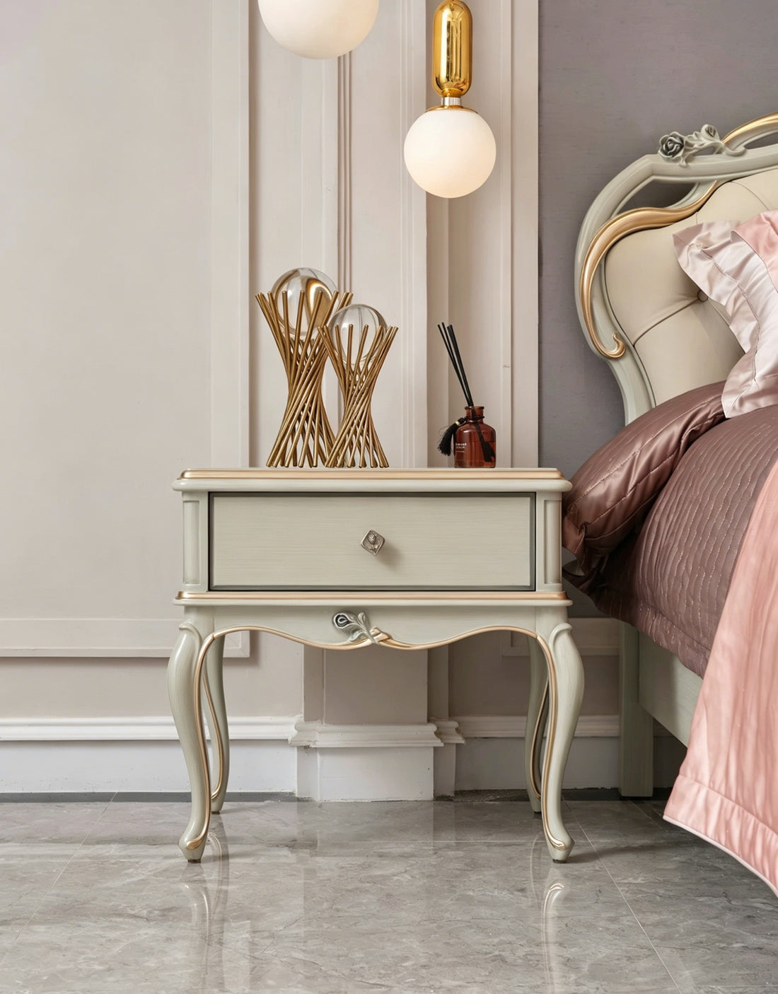 Camille French Bedside Table