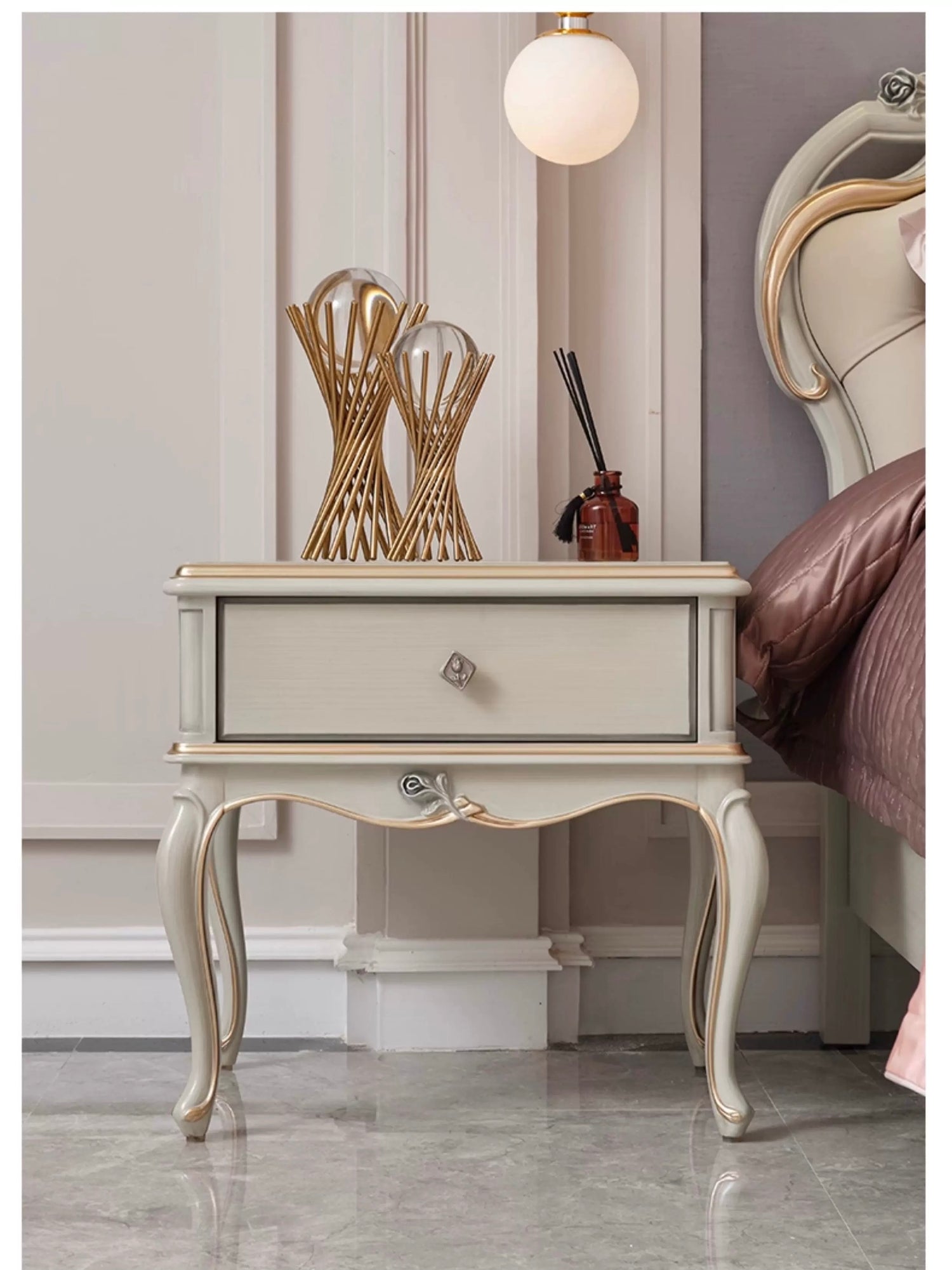 Camille French Bedside Table