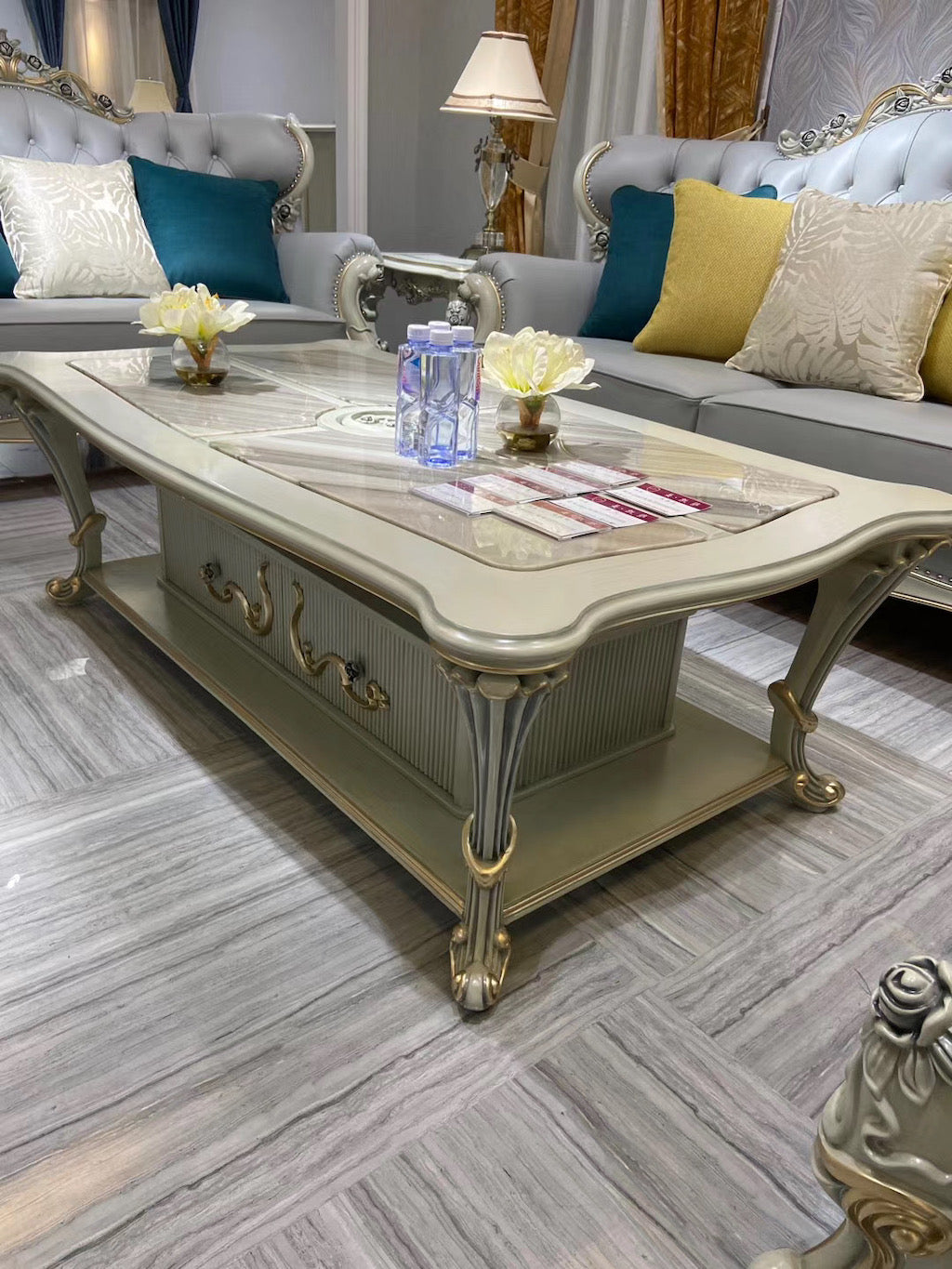 Antoinette French Marble Coffee Table